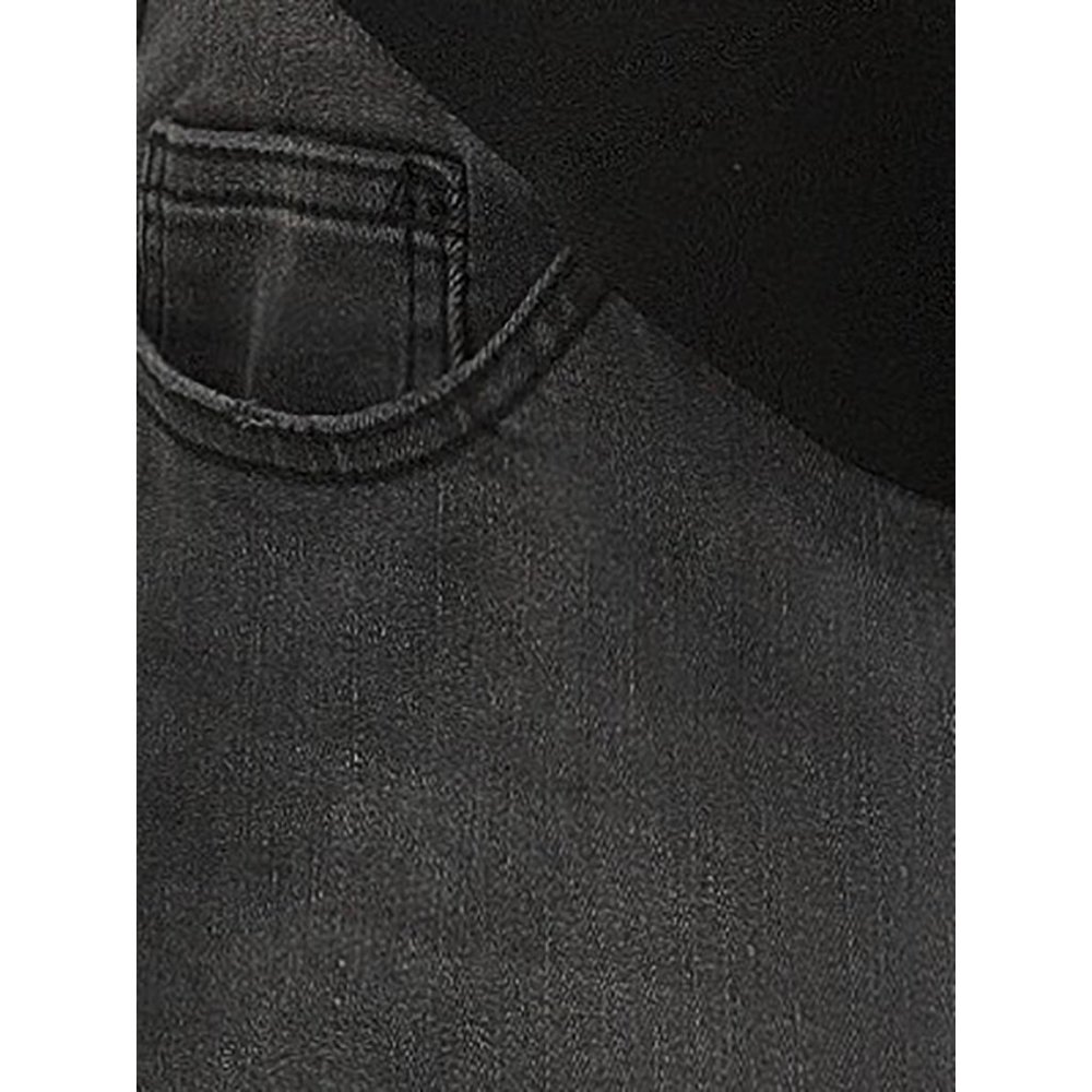 Time and Tru Women’s Maternity Skinny Jeans with Full Panel Charcoal Grey XXL - Picture 6 of 6